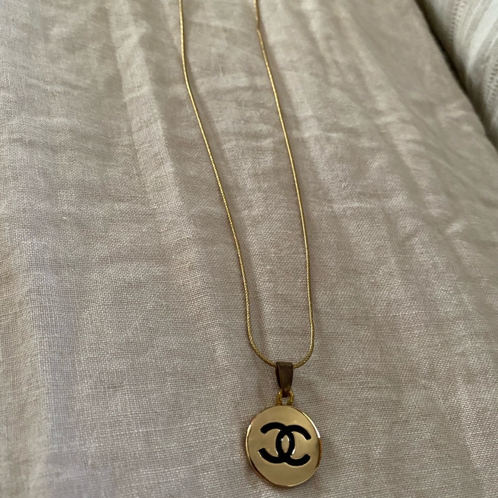Repurposed Chanel button necklace!